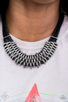 Lock, Stock and Sparkle Black Necklace