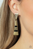 Safari Seeker Brass Clip-on Earrings