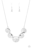 Swanky Shimmer White Necklace