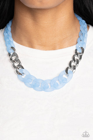 Curb Your Enthusiasm Blue Necklace