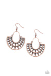 Solar Surge Copper Earrings