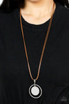 Rural Reflection Brown Necklace