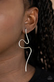 Heavy Metal Minimalist Silver Earrings