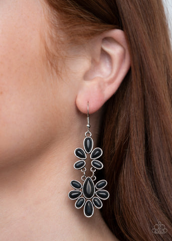 Cactus Cruise - Black Earrings