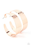 Curve Crushing Copper Hoop Earrings