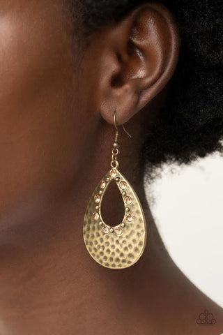 Terraform Twinkle - Brown Earrings