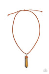 Holistic Harmony - Brown Men's Necklace