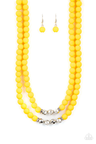 Summer Splash Yellow Necklace