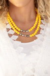 Summer Splash Yellow Necklace