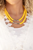 Summer Splash Yellow Necklace