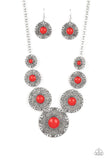 Garden Glade Red Necklace