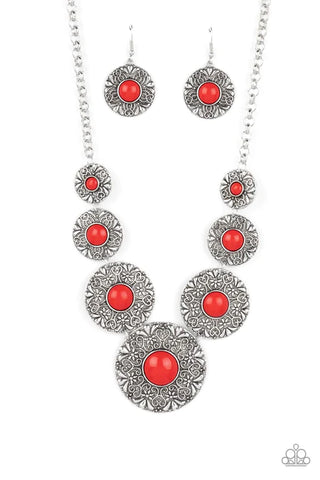 Garden Glade Red Necklace