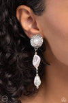 Modest MVP - White Clip-On Earrings