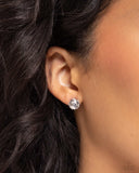 Breathtaking Birthstone - White Earrings