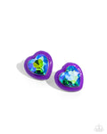 Heartfelt Haute - Purple Earrings