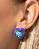 Heartfelt Haute - Purple Earrings