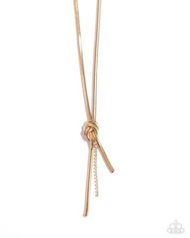 Knotted Keeper - Gold Necklace