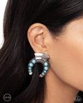 Harmonious Horseshoe - Blue Earrings