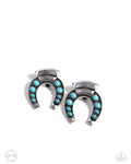 Harmonious Horseshoe - Blue Earrings