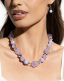 Whimsical Wager - Purple Necklace