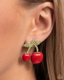 Charming Cherries - Red Earrings