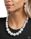 Crystal Class - White Pearl Necklace