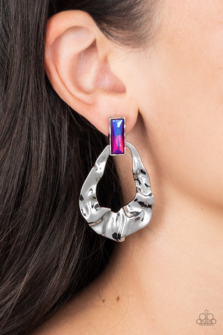 Metro Meltdown Pink Earrings