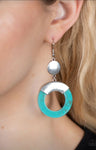 ENTRADA at Your Own Risk Blue Earrings