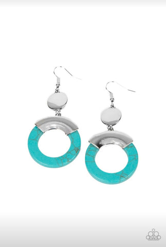 ENTRADA at Your Own Risk Blue Earrings