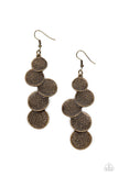 Token Gesture Brass Earrings