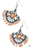 Stone Lagoon - Orange Earrings