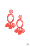 Sparkling Shores Orange Earrings