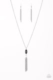 Tassel Tease - Black Necklace