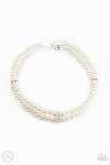 Put On Your Party Dress - White Necklace