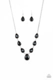 Socialite Social - Black Necklace