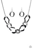 Capital Contour - Black Necklace