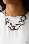 Capital Contour - Black Necklace