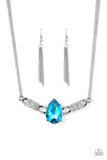 Way To Make An Entrance - Blue Necklace