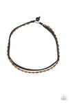 As Luck WOOD Have It - Black Urban Necklace