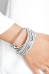 Royal Razzle - White Wrap Bracelet