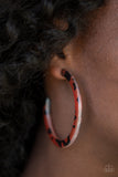 HAUTE-Blooded - Brown Hoop Earrings