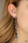 Dazzling Debonair - Black Earrings