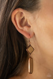 You WOOD Be So Lucky - Copper Earrings