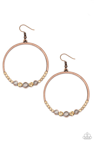 Dancing Radiance - Copper Earrings