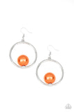 Solitare REFINEMENT Orange Earrings