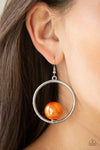 Solitare REFINEMENT Orange Earrings