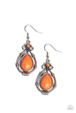 Canyon Scene - Orange Earrings