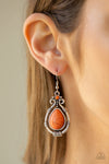 Canyon Scene - Orange Earrings