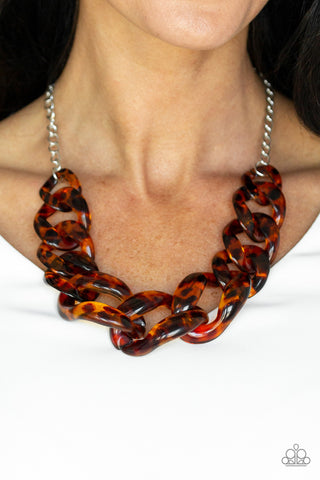 Red-HAUTE Mama - Brown Necklace