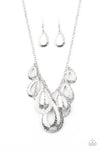 Teardrop Tempest - Silver Necklace